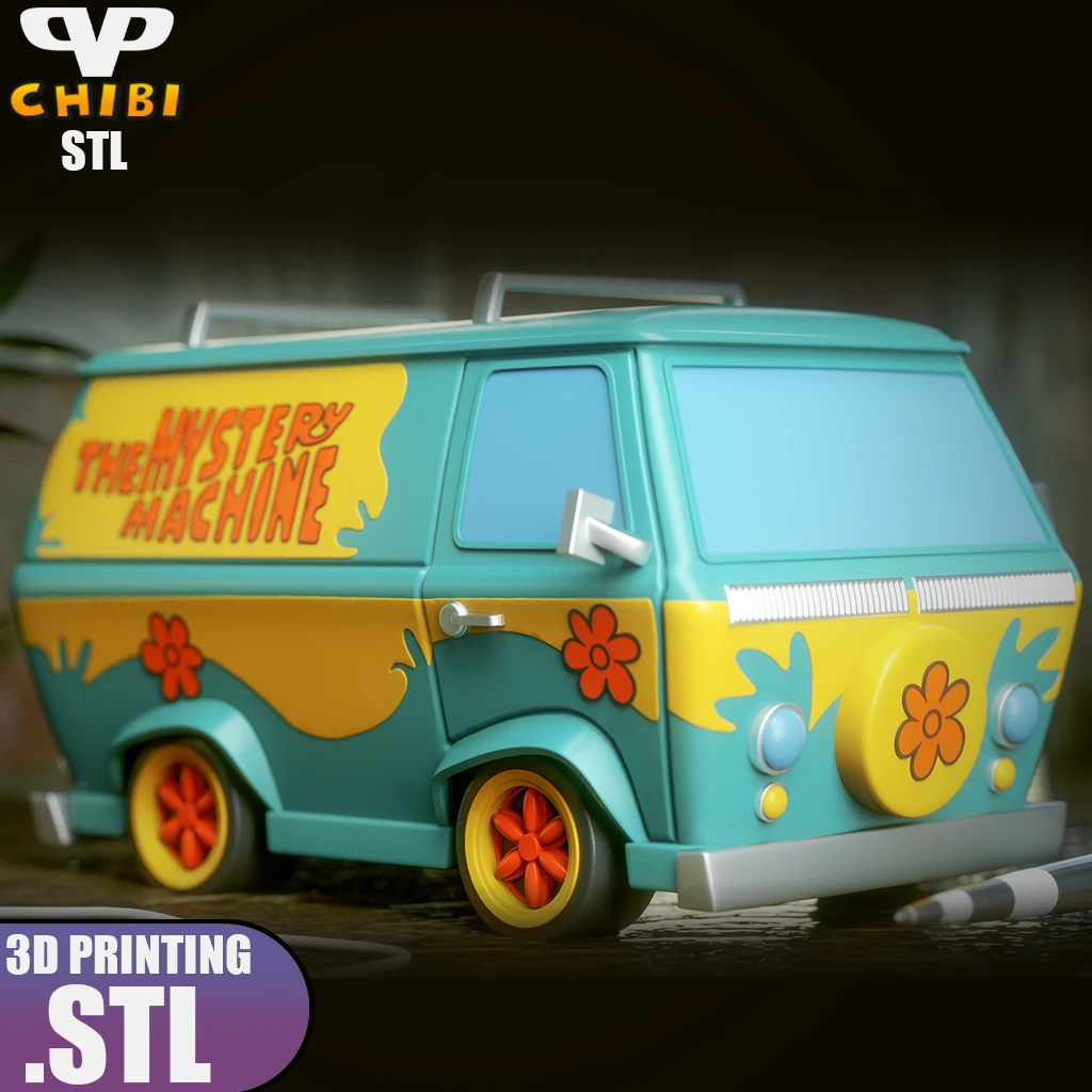 Flower Power Investigation Van Chibi - 3D Printing STL